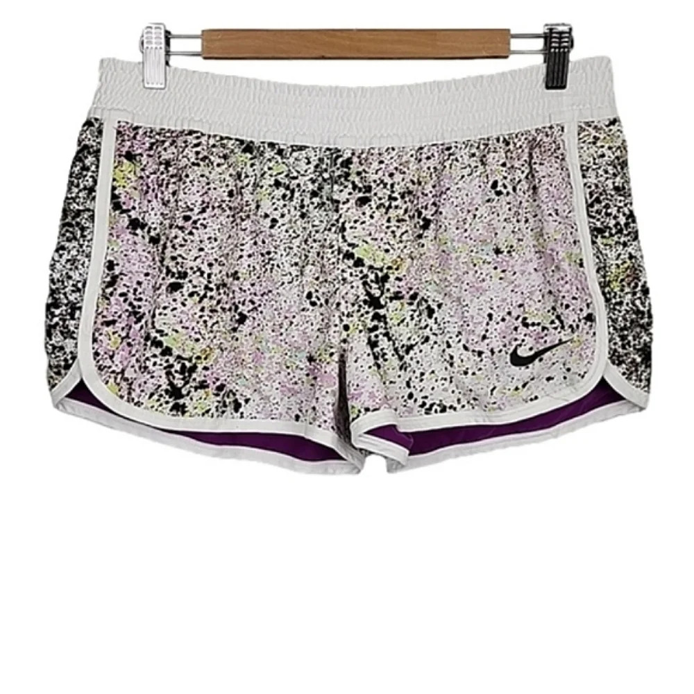 Nike  Women's Reversible Purple Short Speckled Pattern Athletic Size Large